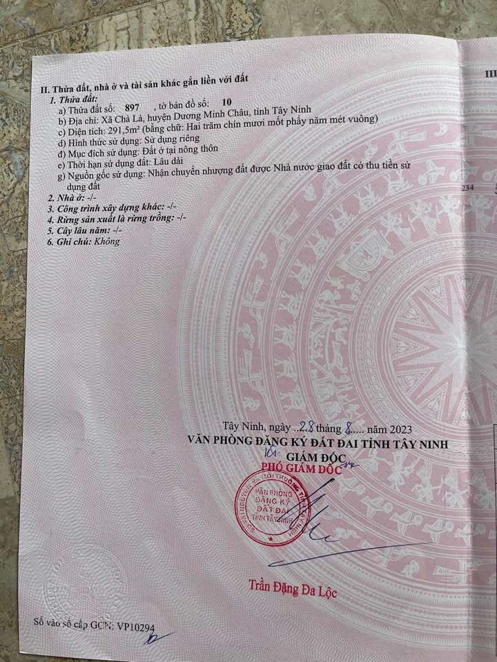 Đất thổ cư Dương Minh Châu 290m² giá chỉ 400 triệu - Cơ hội đầu tư tuyệt vời!