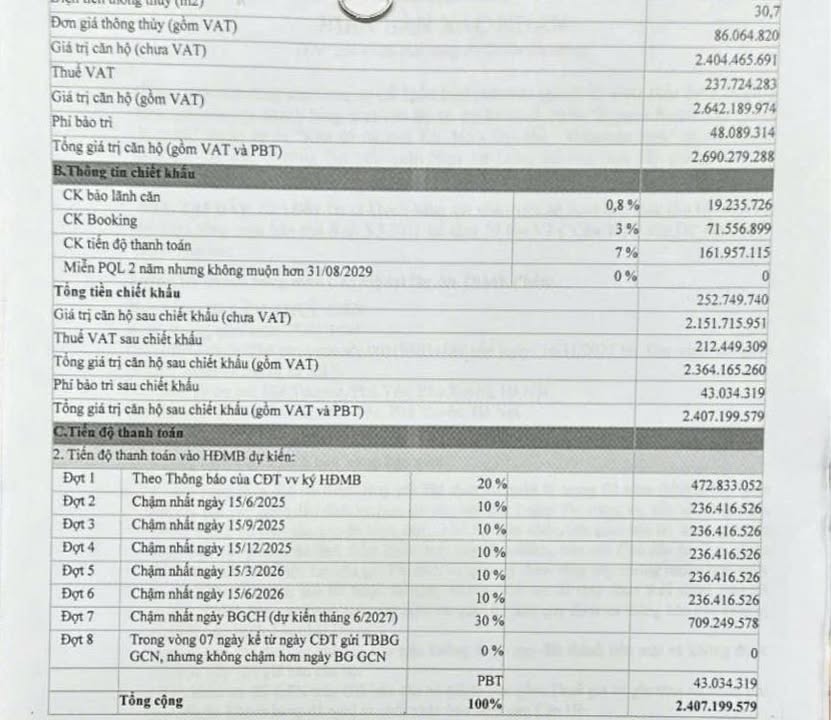 Căn hộ Studio 31m² The Victoria Tây Mỗ giá 3.1 tỷ - Thanh toán linh hoạt