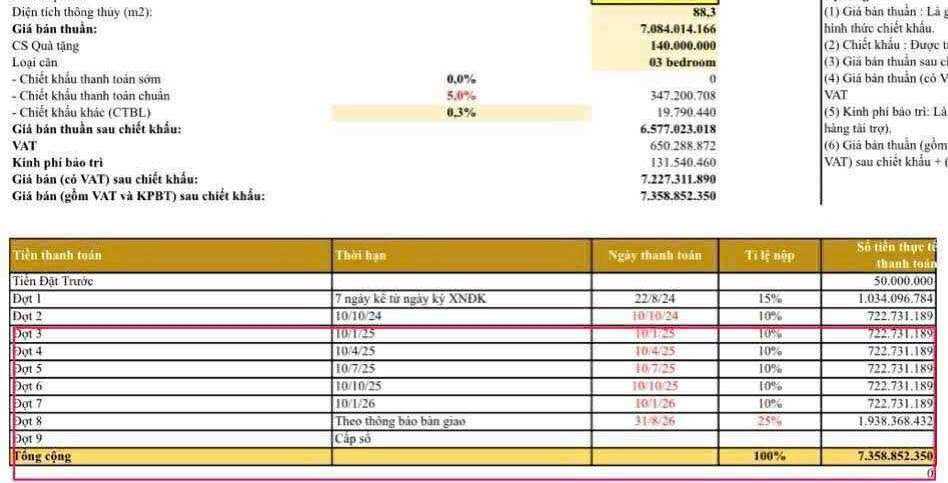Căn hộ 3 phòng ngủ Lumiere Vinhomes Smart City 88m² giá 9.269 tỷ - View pháo hoa tuyệt đẹp!
