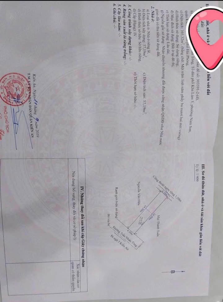 Nhà mặt đường Trần Nhân Tông, Kiến An, 105m² giá 6.5 tỷ - Vị trí kinh doanh đắc địa!