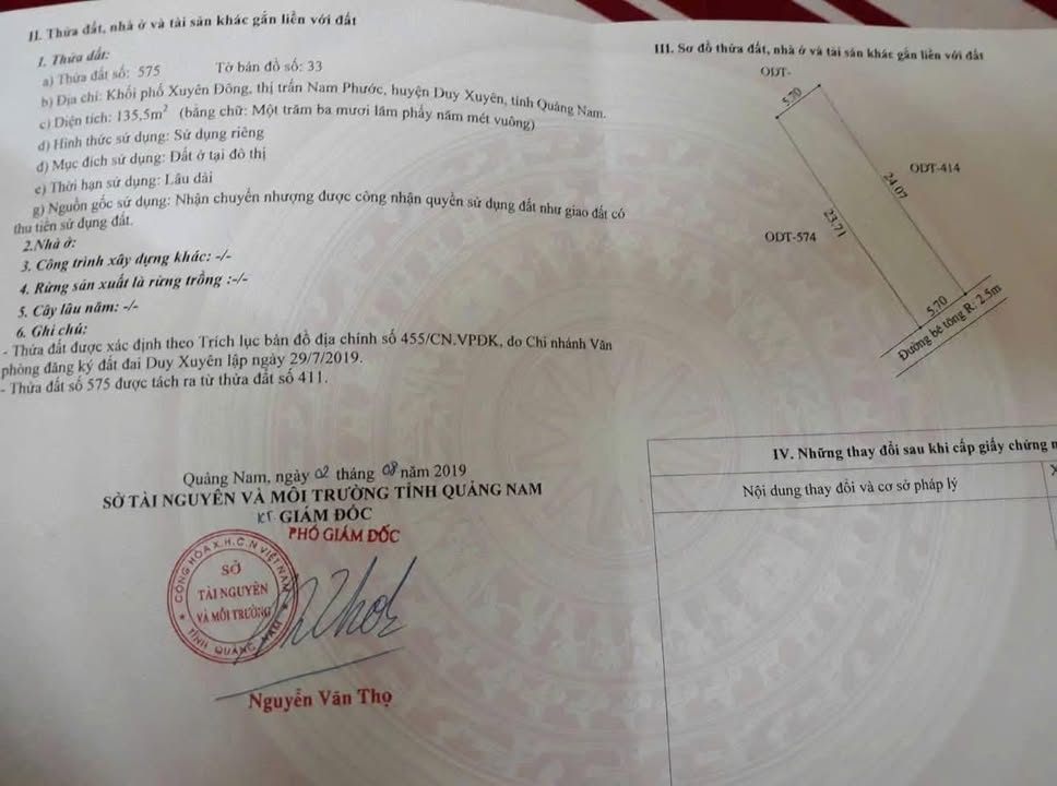 Đất nền xã Nam Phước, huyện Duy Xuyên 136.8m² chỉ 700 triệu - Đầu tư sinh lời hấp dẫn!