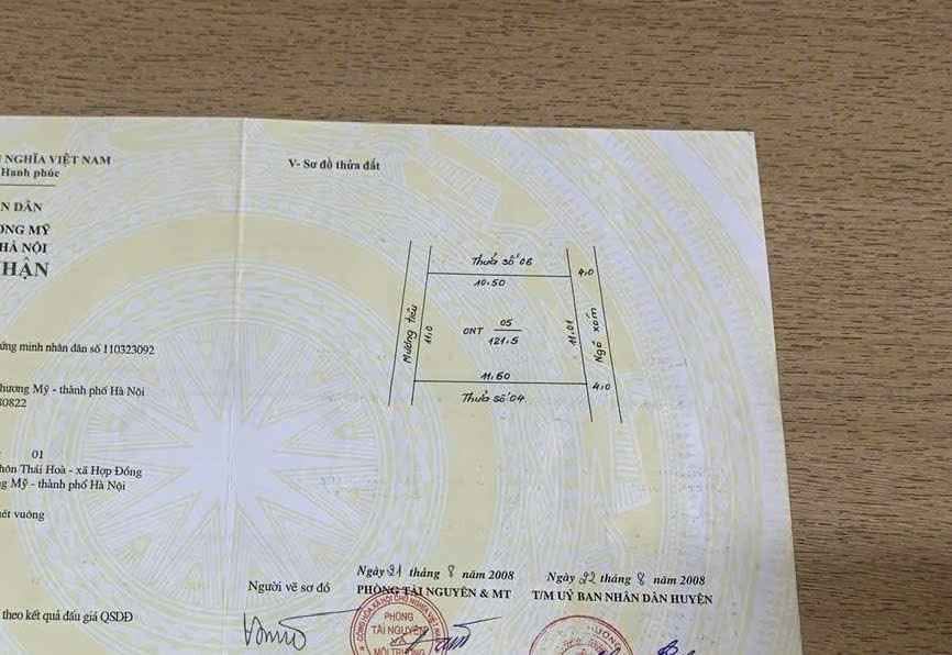 Đất thổ cư 120m² tại xã Quảng Bị, Chương Mỹ - Giá chỉ 4.32 tỷ, đầu tư sinh lời!