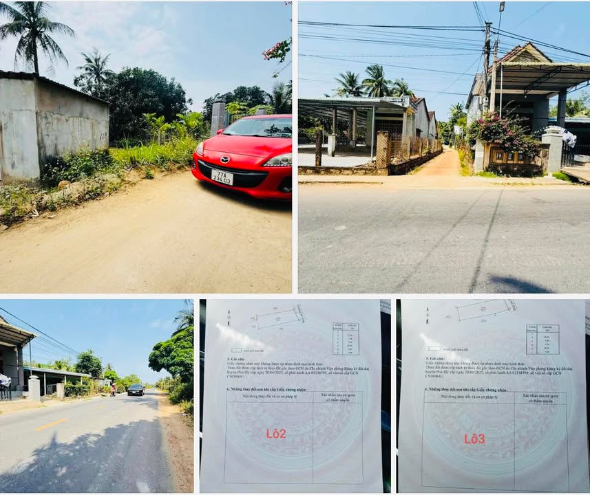 Đất thổ cư Phù Mỹ 100m² giá 100 triệu - Sổ hồng đầy đủ