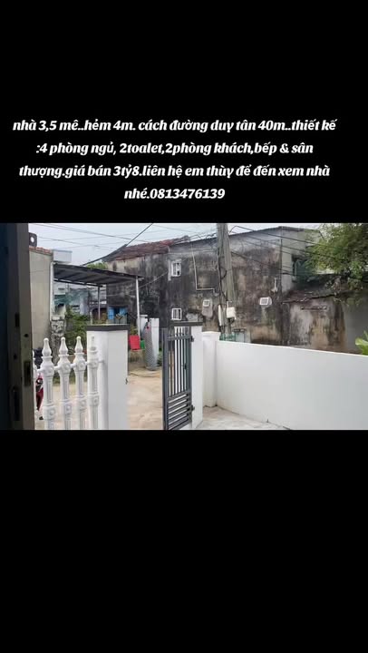 Nhà 3 tầng hẻm Duy Tân, 75m² giá 3.8 tỷ - Sổ đỏ hoàn công!