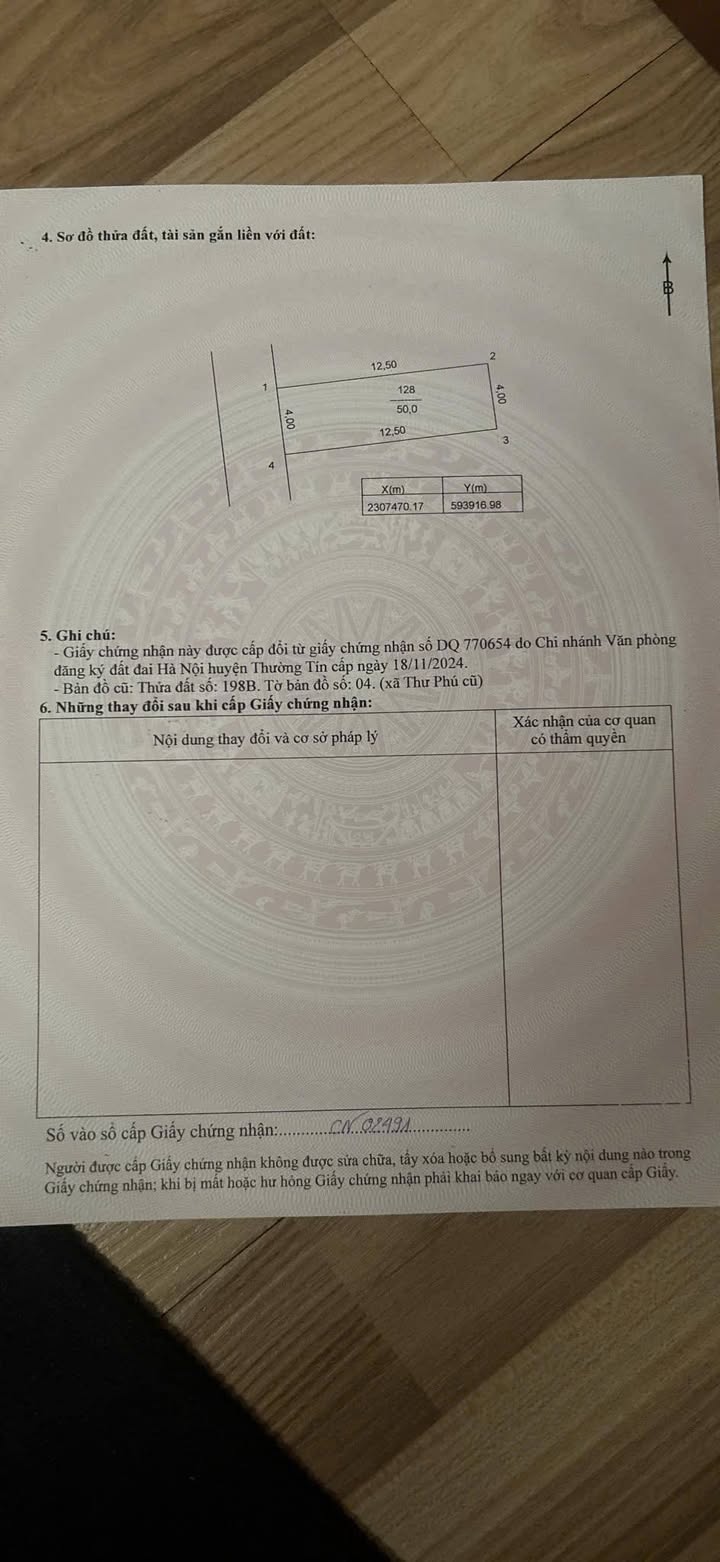 Đất chính chủ Thư Phú, Thường Tín 50m² giá 2.29 tỷ - Tiềm năng sinh lời cao!