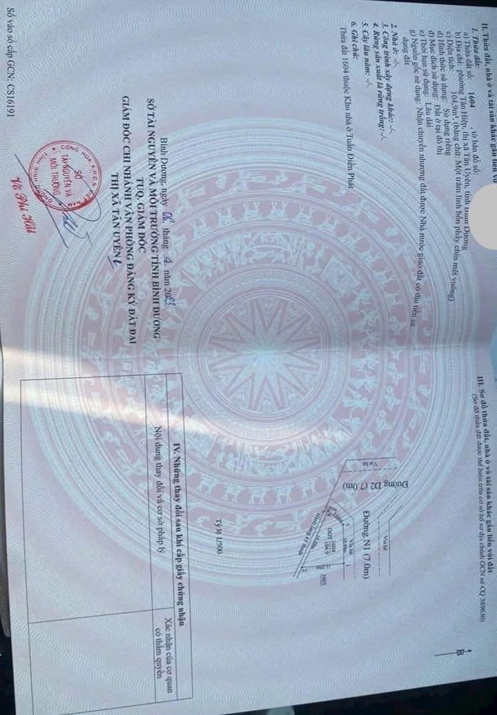 Đất nền Tân Hiệp, Tân Uyên 105m² giá 1.5 tỷ - Đầu tư sinh lời ngay!