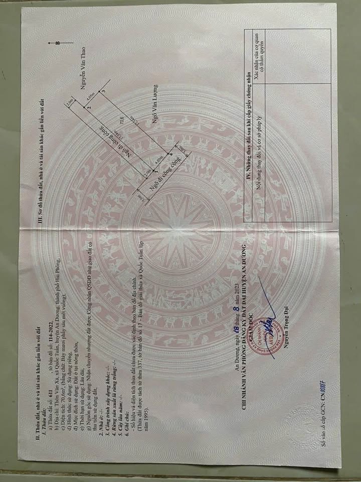 Đất lô góc 70.6m² tại khu phố Văn Xá, An Dương, Hải Phòng - Giá chỉ 1 tỷ VND có Lộc!