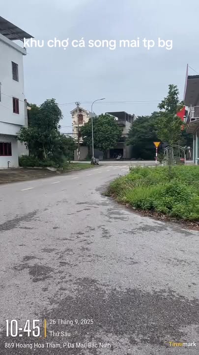 Đất nền KDC Hoàng Hoa Thám Bắc Giang 108m² giá 6 tỷ - Lô góc cực đẹp!