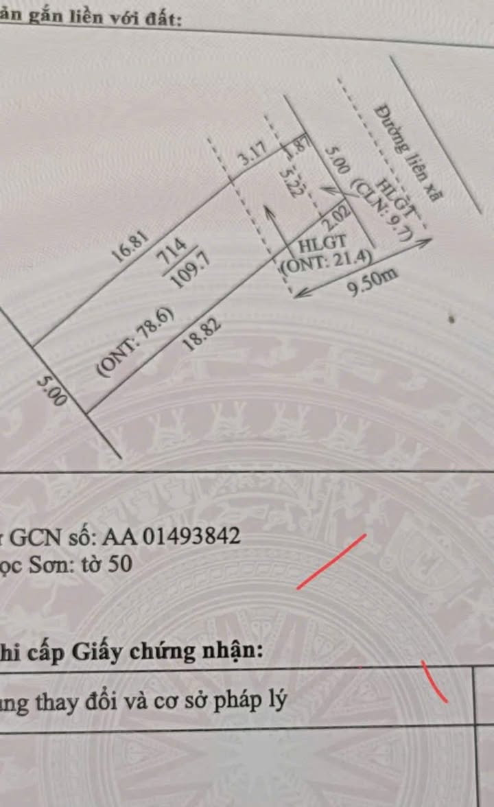 Đất nền xã Ngọc Sơn, Hiệp Hoà 109.7m² giá 1.25 tỷ - Cơ hội đầu tư hấp dẫn!