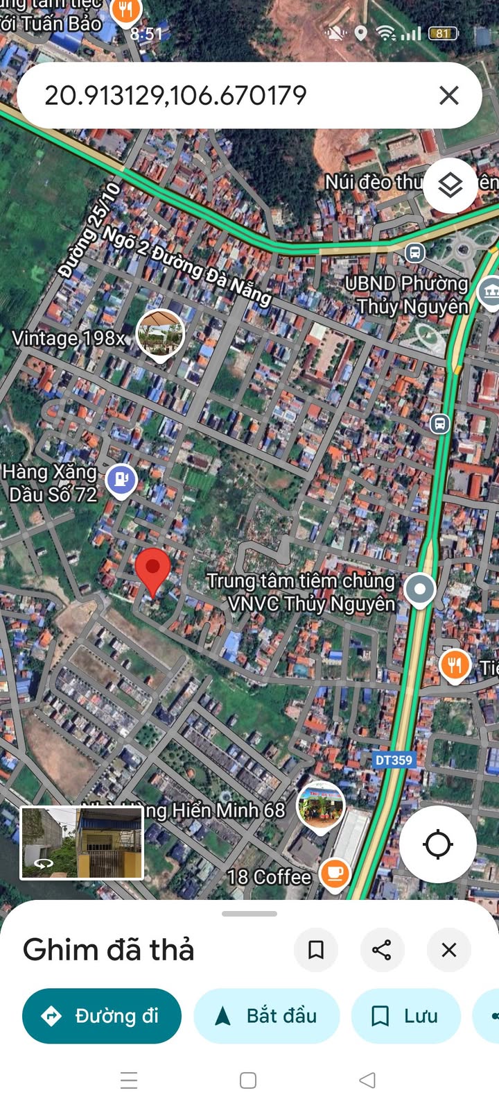 Lô đất mặt đường trải nhựa Thủy Nguyên 162,5m² giá 5 tỷ - Sổ đỏ chính chủ!