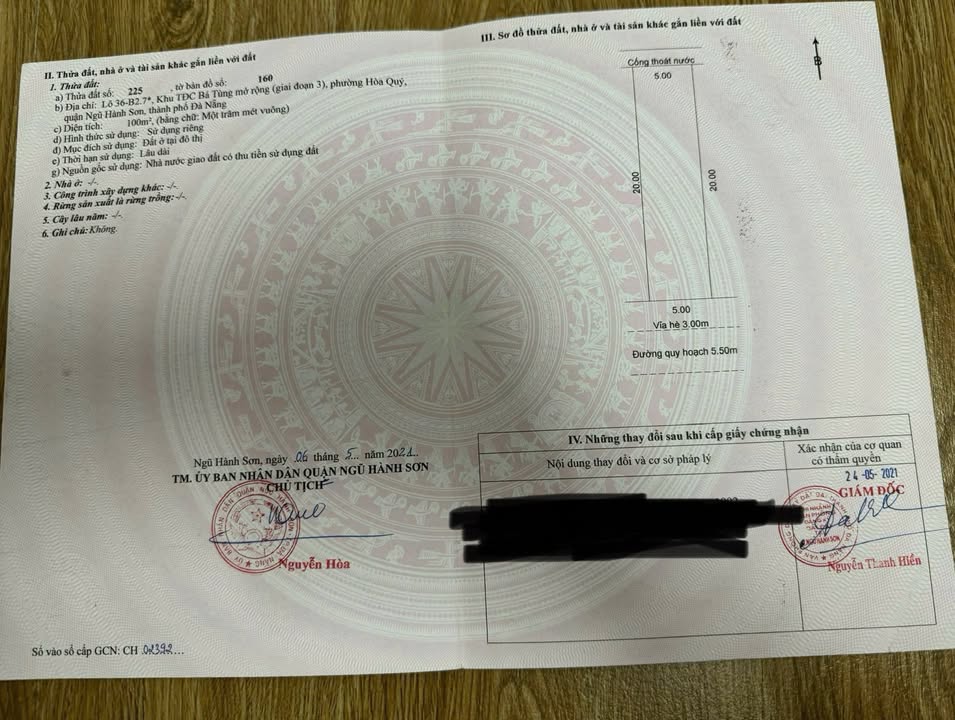 Đất nền Khu TĐC Khái Tây Đà Nẵng 200m² giá chỉ 6.6 tỷ - Cần bán gấp!