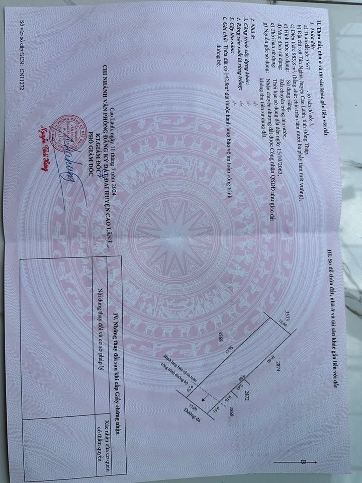 Đất Tân Nghĩa, Mỹ Ngãi 1000m² - Cơ hội đầu tư tuyệt vời!