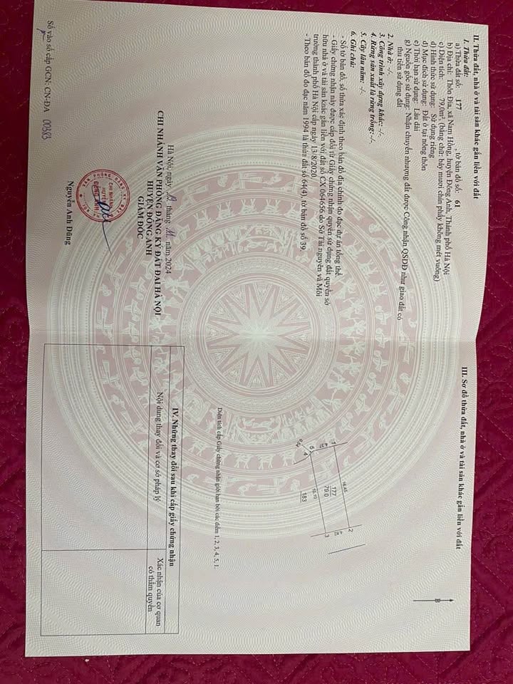 Đất thổ cư Nam Hồng, Đông Anh 79m² - Mặt tiền rộng, giao thông thuận tiện!