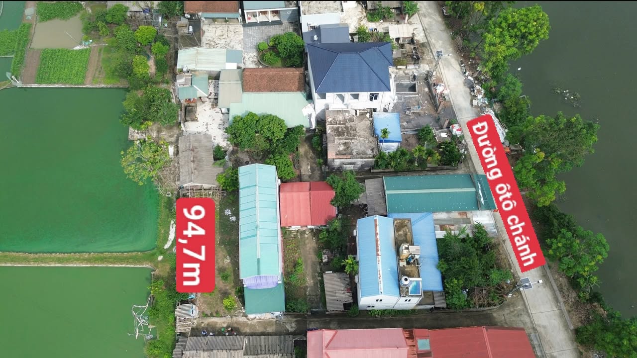 Đất nền lô góc 94,7m² tại Hòa Lâm, Ứng Hòa - Giá chỉ 1,9 tỷ VND!