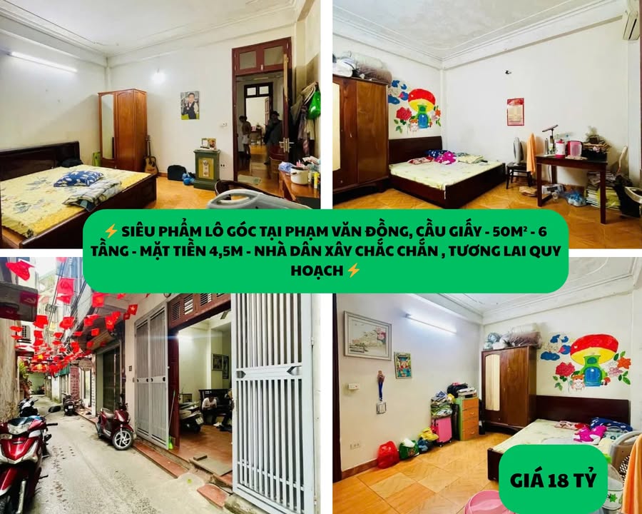 Nhà mặt phố Phạm Văn Đồng, Cầu Giấy 50m² giá 18 tỷ - Đầu tư sinh lời ngay!