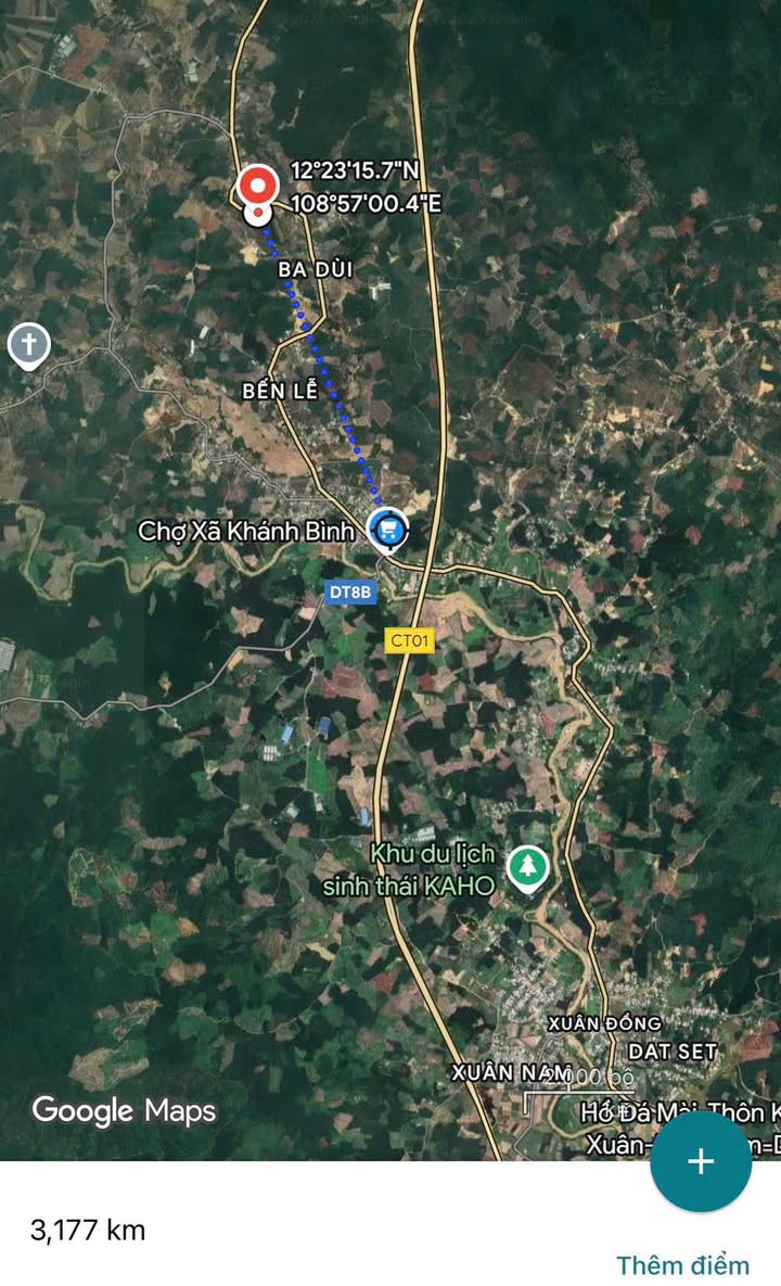 Đất mặt tiền Tỉnh Lộ 8, Khánh Bình 820m² giá 1,2 tỷ - Cơ hội đầu tư hấp dẫn!