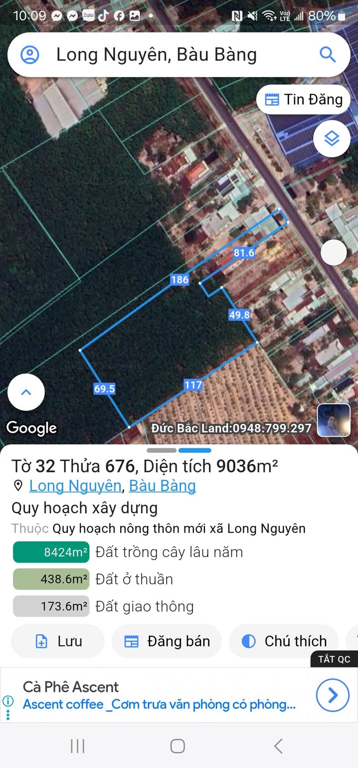 Đất nền Bàu Bàng 3600m² mặt tiền đường DT749a - Đầu tư sinh lời cực tốt!
