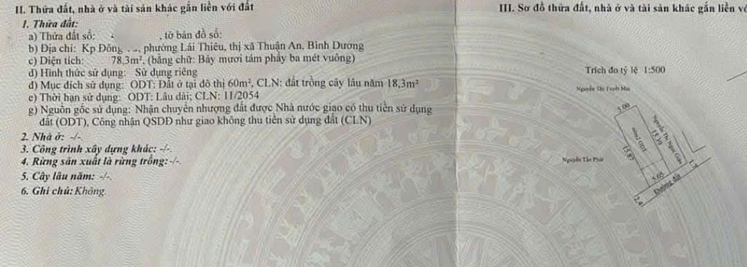 Nhà bán Lái Thiêu 75m² giá 2.4 tỷ - Vị trí đắc địa gần trung tâm