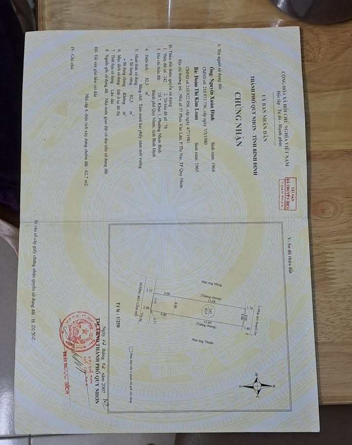 Nhà phố 116 Bùi Cầm Hổ, Quy Nhơn 82.5m² giá 2.9 tỷ - An ninh tốt, không ngập nước!