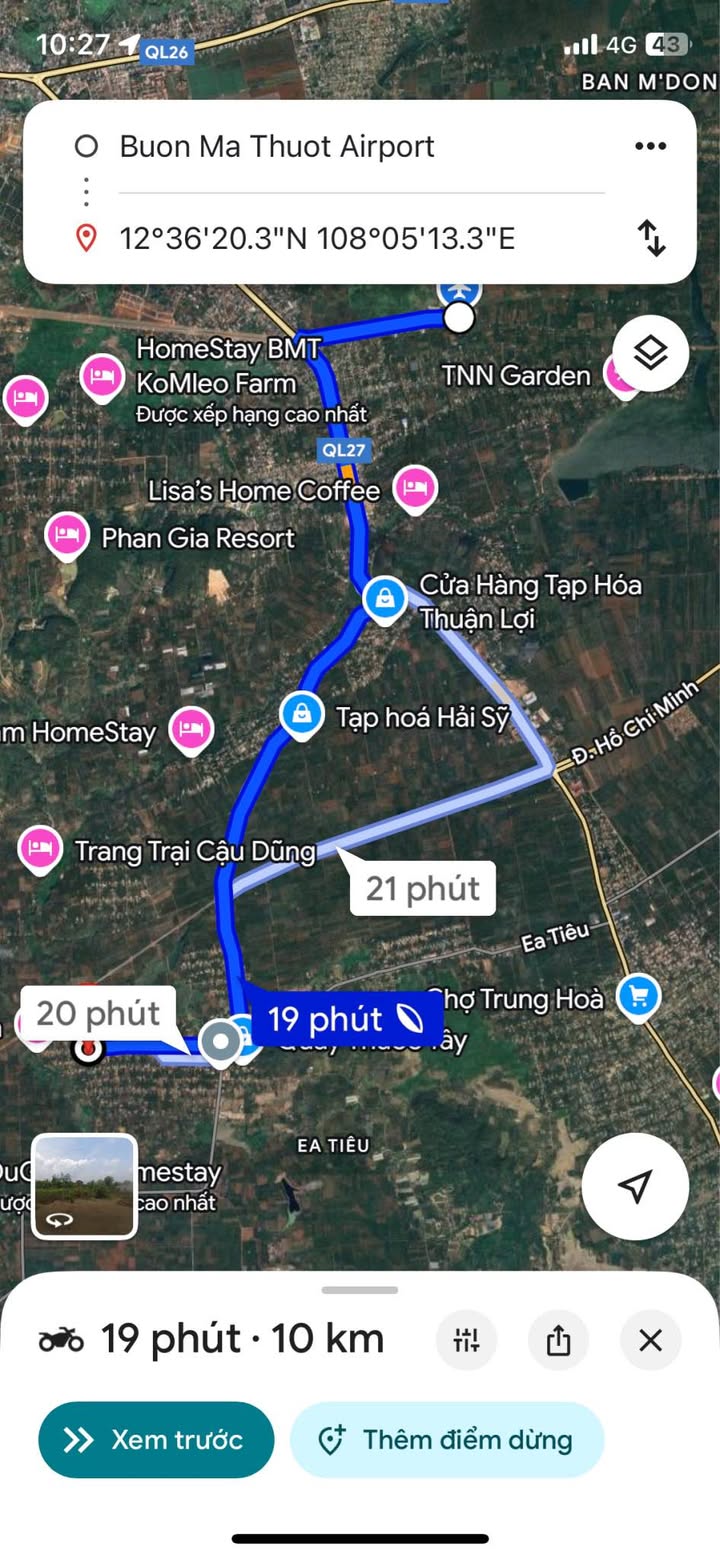 Lô Đất Thổ Cư 140m² Xã Ea Tiêu - Giá 320 triệu - Đầu Tư Hấp Dẫn!