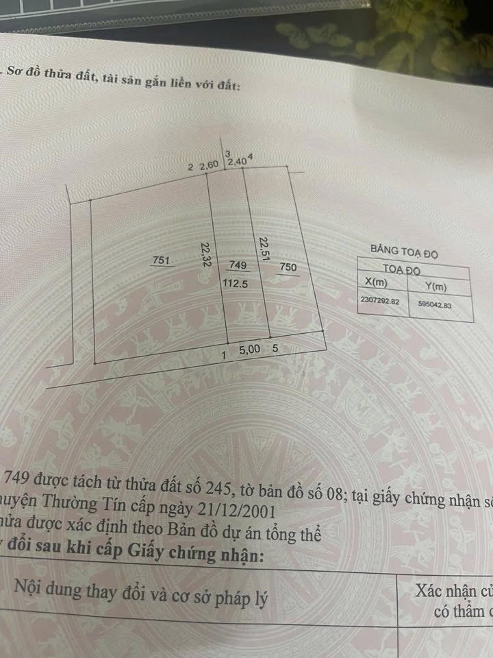 Đất nền Tự Nhiên, Thường Tín 112.5m² giá chỉ 2.25 tỷ - Cơ hội đầu tư tuyệt vời!