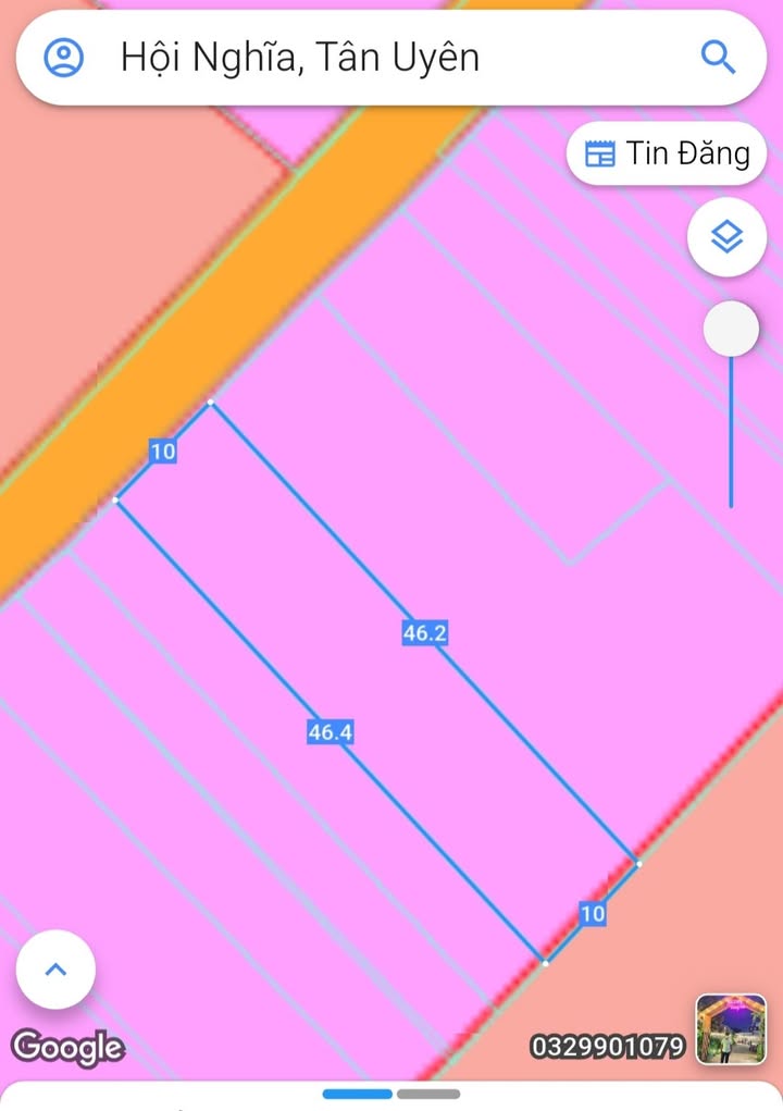 Đất nền khu phố 1, phường Hội Nghĩa, TP Tân Uyên 460m² giá 4 tỷ - Cơ hội đầu tư hấp dẫn!