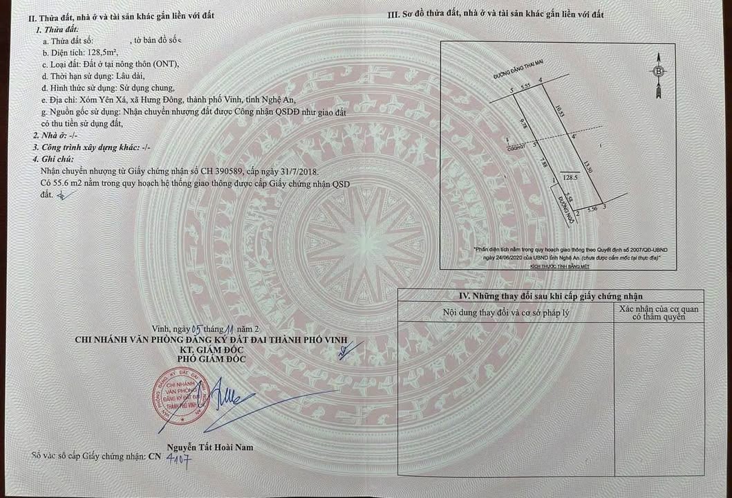 Đất mặt đường Đặng Thai Mai, Hưng Đông, 128.5m² giá 7.2 tỷ - Kinh doanh sinh lời tốt!