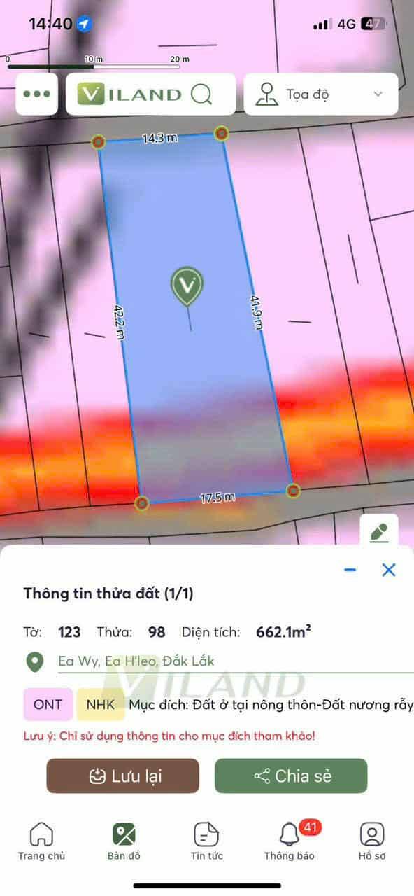 Đất thổ cư Ea Wy 615m² giá 800 triệu - Sẵn sàng xây dựng ngay!