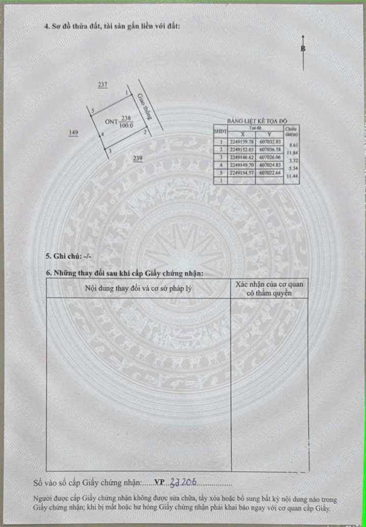 Lô đất ở nông thôn tại Thôn Phú Lâm, Tiền Hải, Thái Bình 100m² - Chính chủ bán!