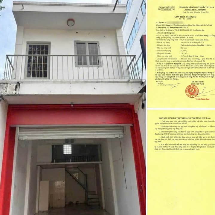 Bán nhà mặt tiền đường Lê Hồng Phong, TP. Vũng Tàu 36m² - Vị trí đắc địa kinh doanh!