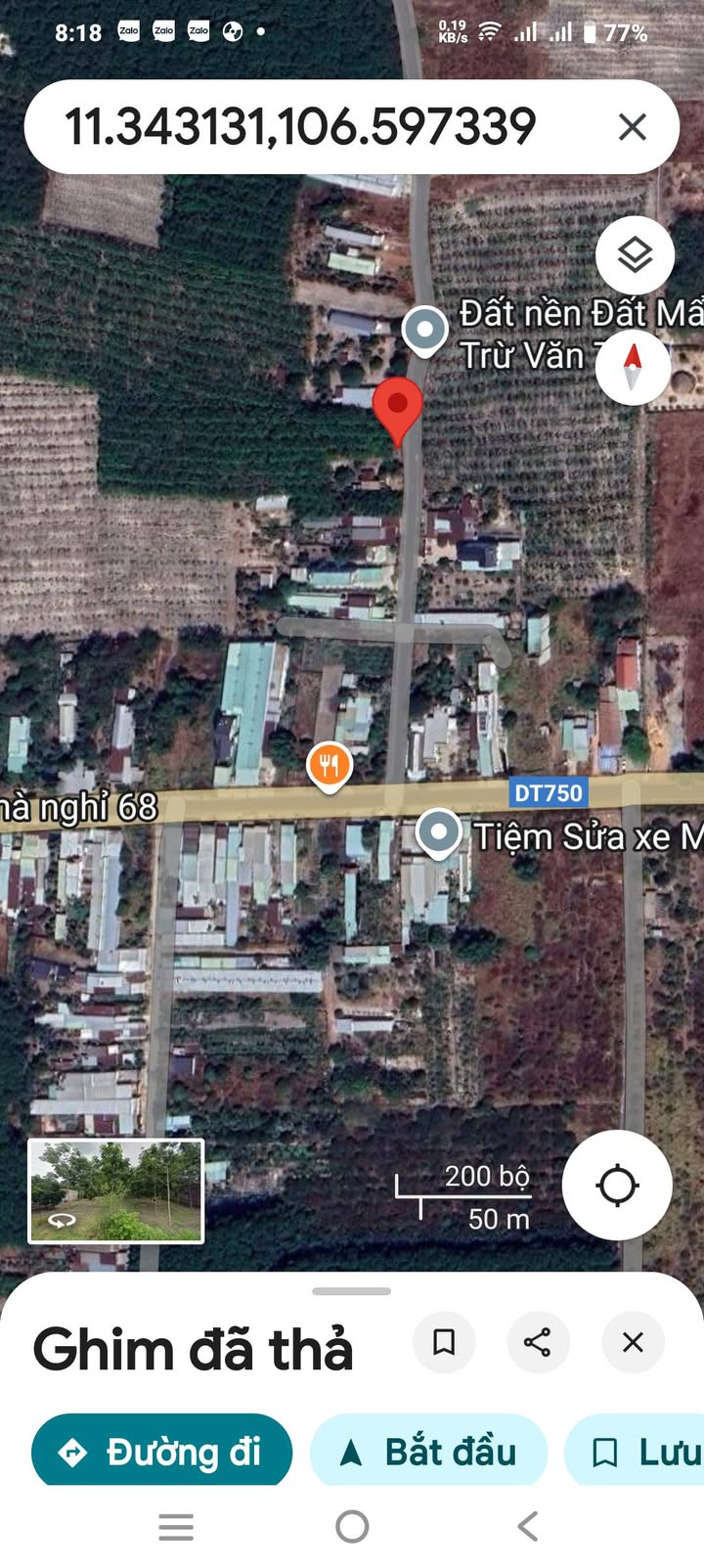 Đất nền Trừ Văn Thố Bàu Bàng 68m² giá 1.3 tỷ - Đầu tư sinh lời ngay!