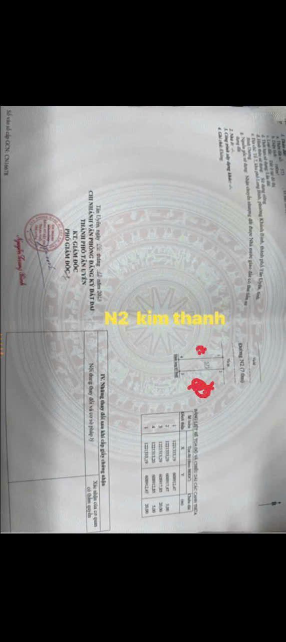 Đất nền Khánh Bình, Tân Uyên 100m² chỉ 2.1 tỷ - Cơ hội đầu tư hấp dẫn!