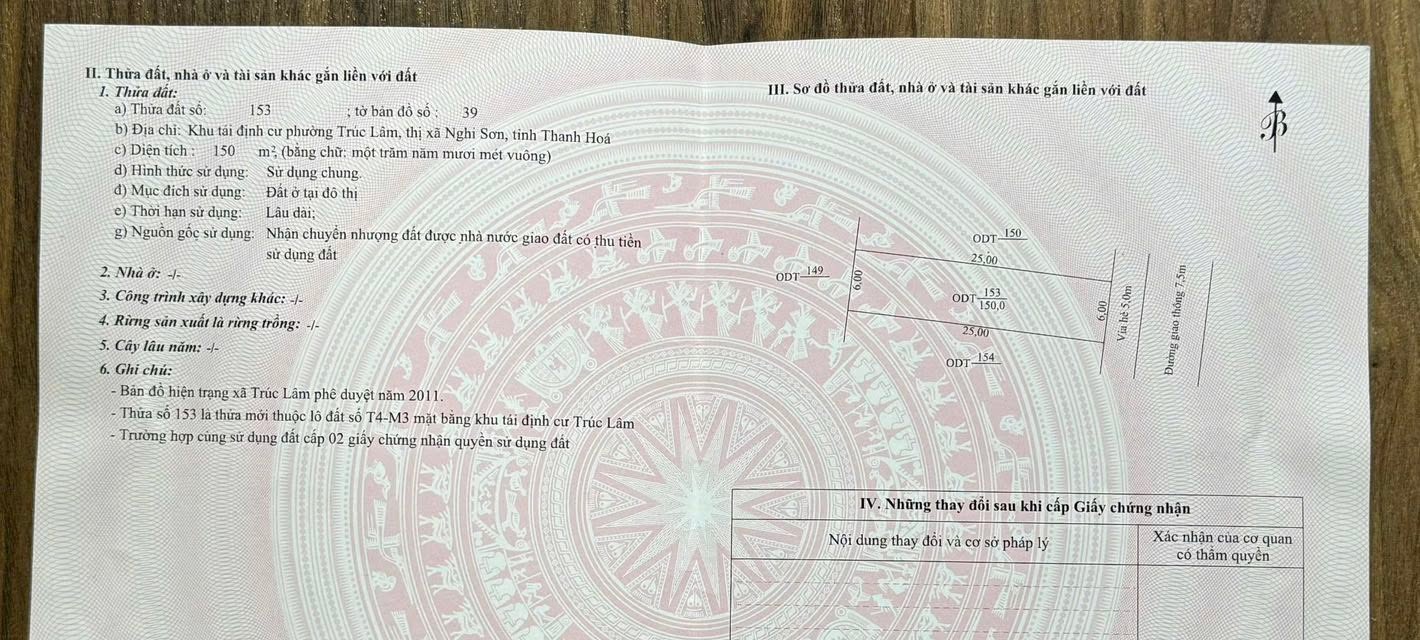 Đất nền Lô 1 Tái Định Cư Trúc Lâm 150m² giá 2.1 tỷ - Đầu tư sinh lời tuyệt vời!