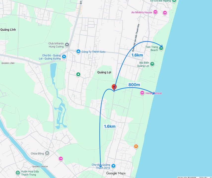 Đất nền Tiên Trang, Quảng Xương 1031m² giá 6 tỷ - Tiềm năng du lịch vượt trội!