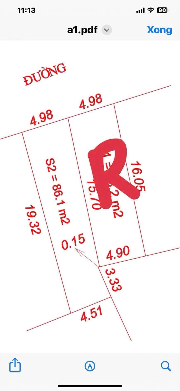 Đất Xóm 5 Nghi Kim 86.1m² giá 1.4 tỷ - Vị trí đẹp, dân cư đông đúc!