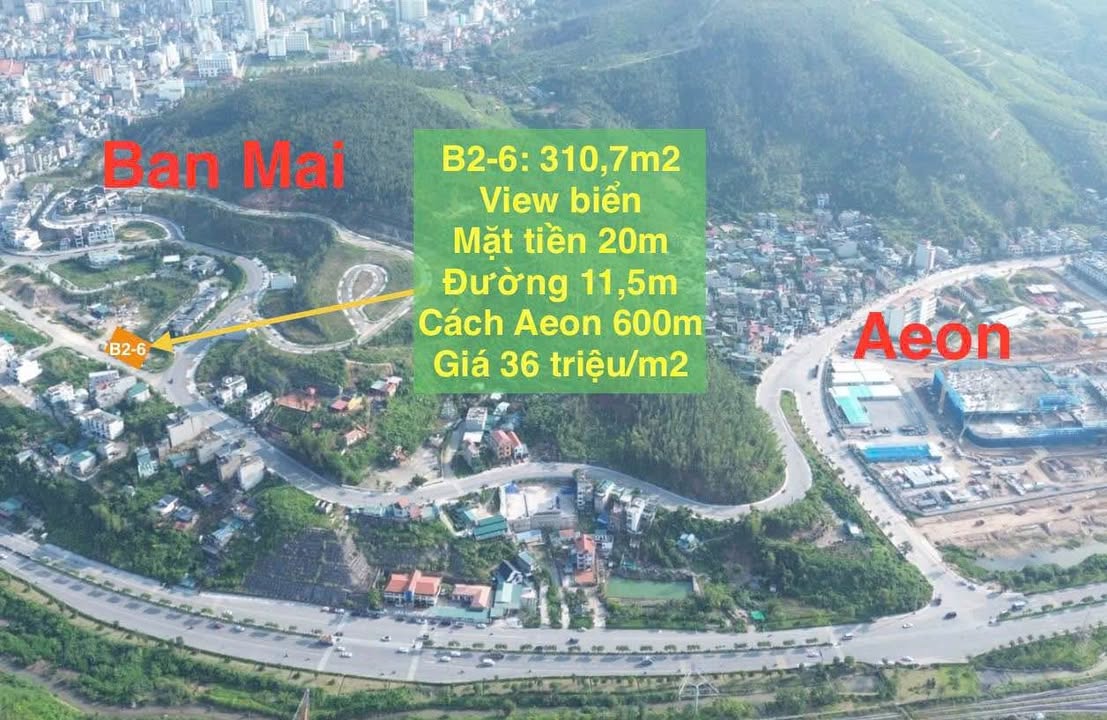 Đất Biệt thự 310,7m² Bãi Cháy, Quảng Ninh - View biển tuyệt đẹp chỉ 9,632 tỷ!