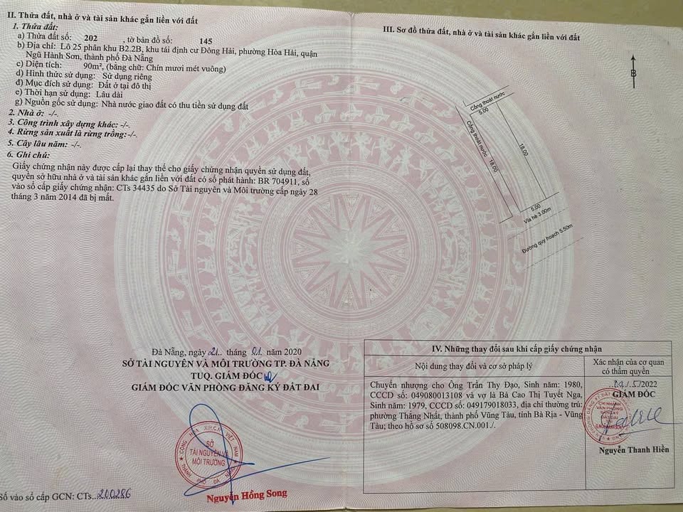 Đất nền Hòa Hải, Đà Nẵng 90m² - Chính chủ bán, giá tốt thương lượng!