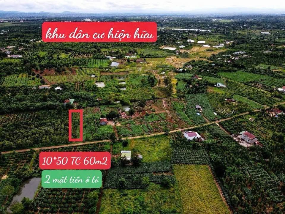 Đất nền 2 mặt tiền xã Ea Drong, Buôn Hồ 500m² giá 379 triệu - Pháp lý rõ ràng, thương lượng ngay!