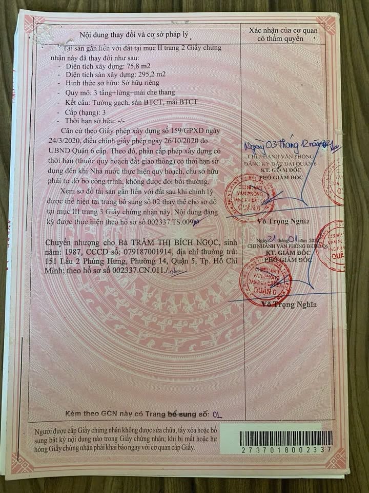 Nhà phố 110m² hẻm 3m đường Chu Văn An, quận 6 chỉ 9.5 tỷ - Đầu tư sinh lời cao!