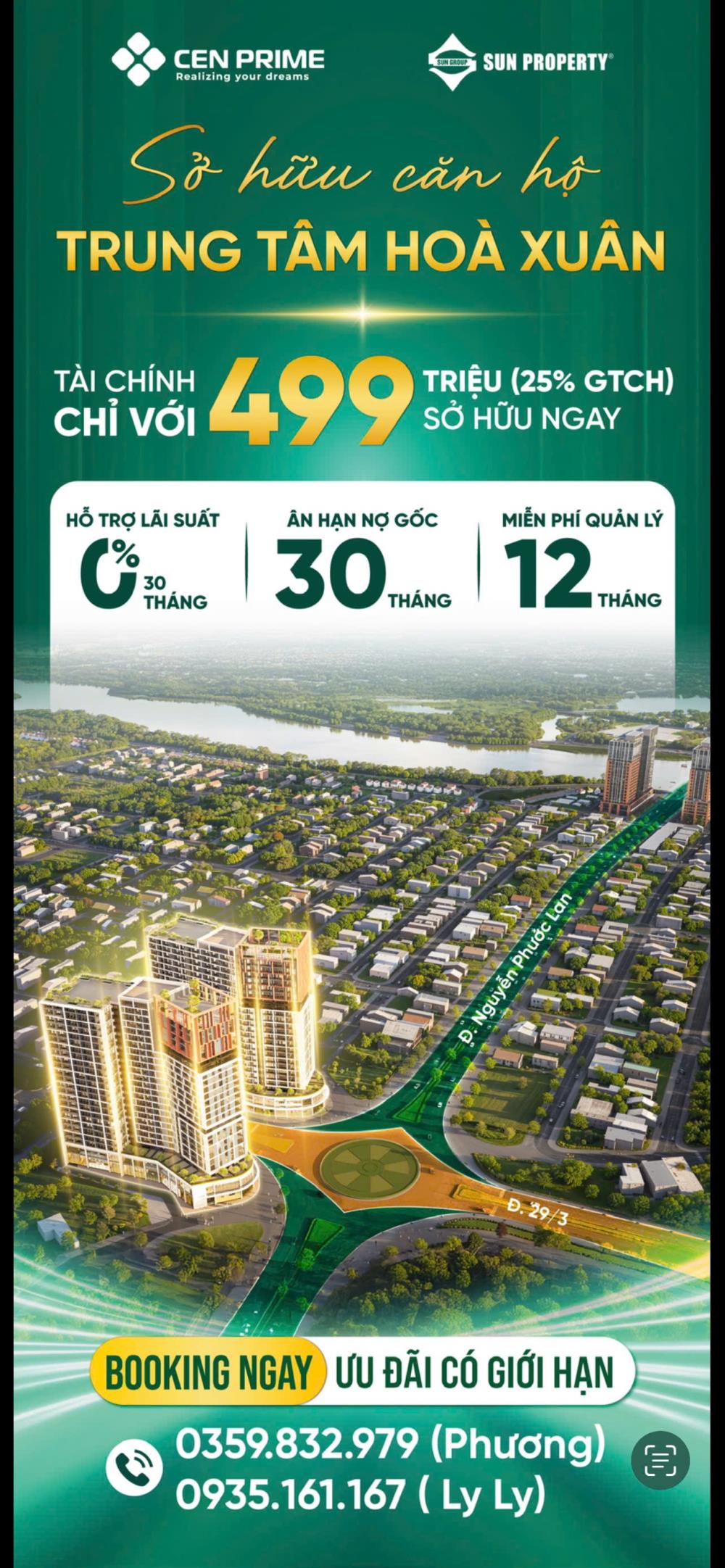 Căn hộ Cora Tower Đà Nẵng 54m² giá chỉ từ 3.1 tỷ - Sở hữu ngay vị trí đắc địa!