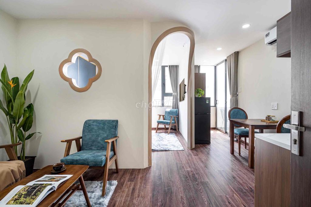 Căn hộ 1PN Trương Công Định 40m² giá 6.5 triệu - View đẹp, mới xây 100%!