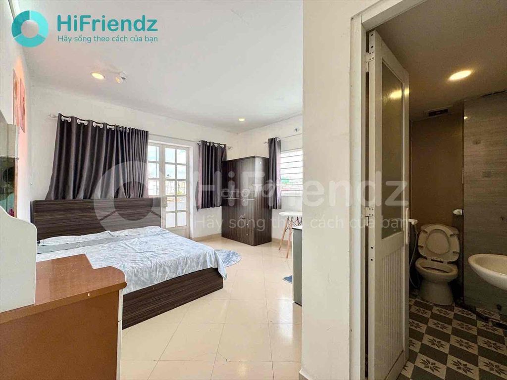 Studio cho thuê Lê Văn Sỹ 40m² giá 5.4 triệu - Ban công riêng, an ninh 24/7!