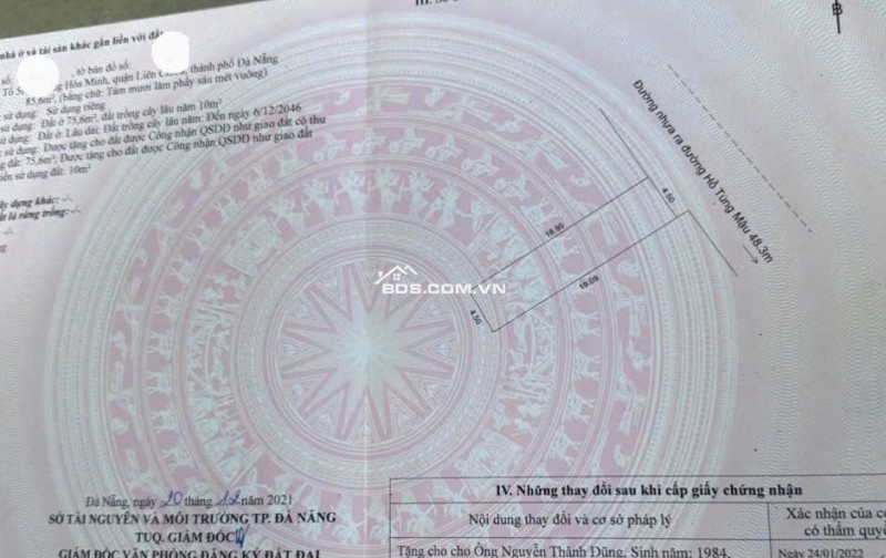 Bán đất đường Phú Thạnh 10, Hòa Minh, Liên Chiểu, Đà Nẵng 85.6m² - Vị trí đắc địa, an ninh tốt!