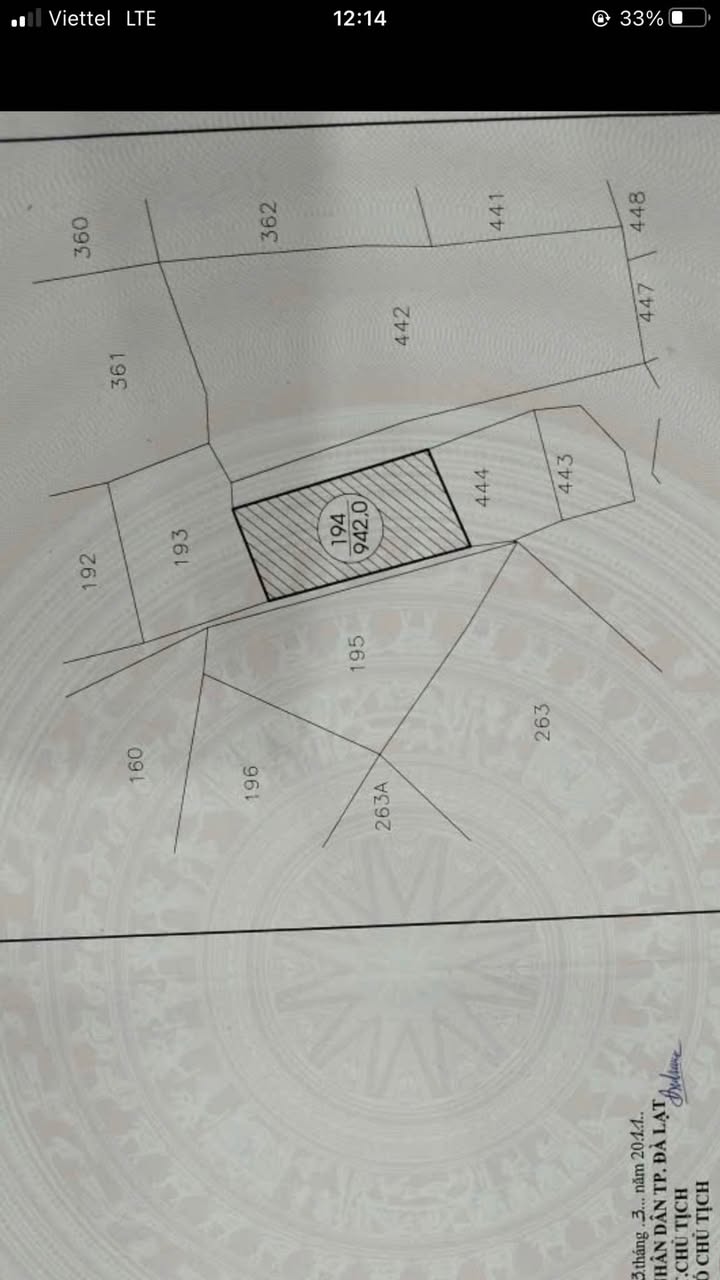 Đất nền khu vực Phường 5 Đà Lạt 1800m² giá 6.1 tỷ - Cơ hội đầu tư lý tưởng!