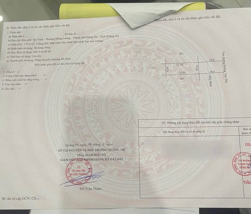 Đất nền Đông Hà 176m² giá 2.1 tỷ - Đầu tư sinh lời ngay tại mặt tiền Hoàng Văn Thụ!