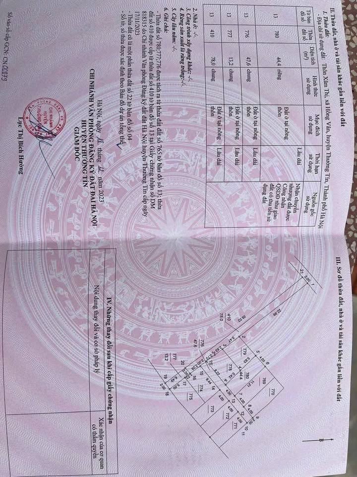 Đất nền Hồng Vân Thường Tín 44.4m² giá 2.39 tỷ - Sổ hồng chính chủ