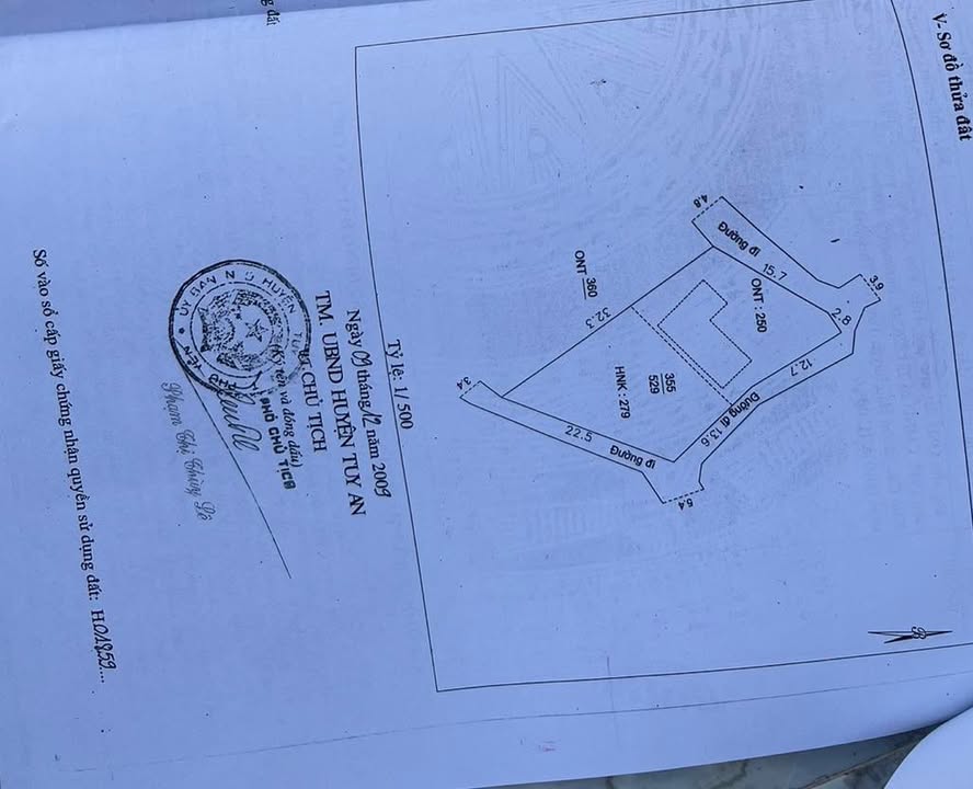 Đất nền mặt biển An Hải, Tuy An 529m² giá 2 tỷ - Cơ hội đầu tư tuyệt vời!
