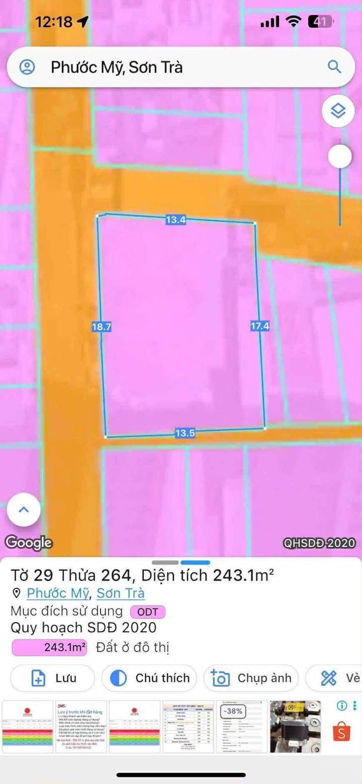 Đất kinh doanh du lịch Đà Nẵng 243m² giá 42 tỷ - Vị trí đắc địa sát biển Mỹ Khê!