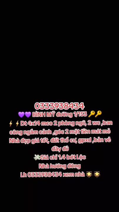 Nhà riêng Củ Chi 56m² giá 1.4 tỷ - Nhà đẹp 2 mặt tiền thoáng mát!