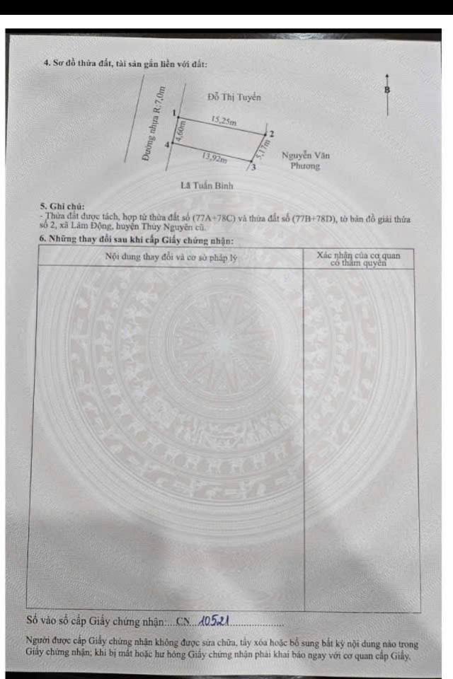 Đất nền Phường Thiên Hương 70m² giá chỉ 2 tỷ - Đường trải nhựa, tiện ích đầy đủ!